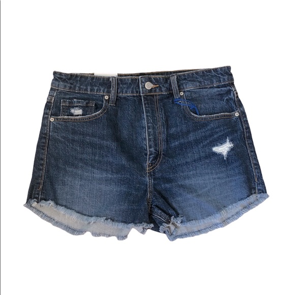 eunina Pants - High Rise, High Stretch Cutoff Shorts